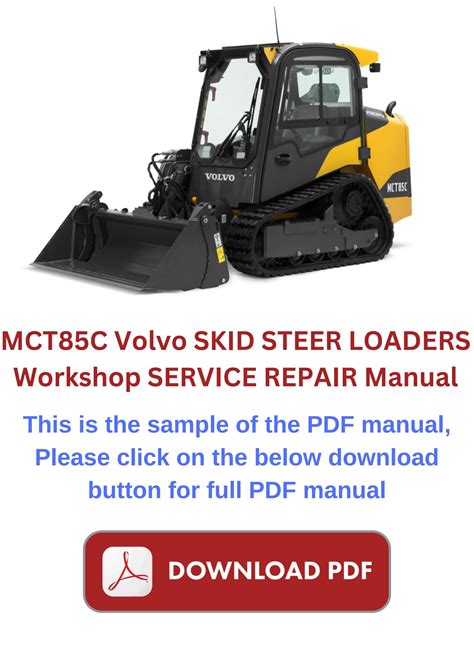 Volvo Skid Steer Loaders MCT85C Service Repair Manual